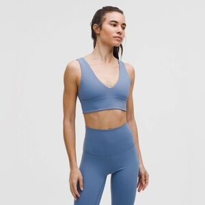 Lululemon Align V-Neck Bra *Light Support A/B Cup size 8 in Oasis Blue W2E34S
